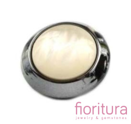 GUZIKI AKRYLOWE 21,5x12,5MM KOLOR CREAM