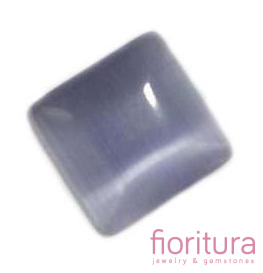 KABOSZON SZKLANY KOCIE OKO KWADRAT 10X10MM KOLOR LILAC PURPLE