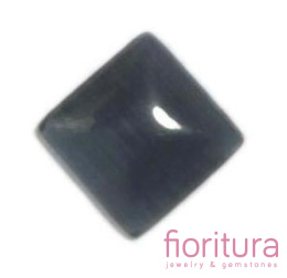 KABOSZON SZKLANY KOCIE OKO KWADRAT 10X10MM KOLOR ANTHRACITE