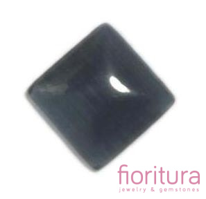 KABOSZON SZKLANY KOCIE OKO KWADRAT 10X10MM KOLOR ANTHRACITE