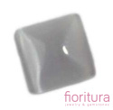 KABOSZON SZKLANY KOCIE OKO KWADRAT 10X10MM KOLOR LIGHT GREY