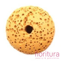 LAWA WULKANICZNA BARWIONA DYSK 10x22MM KOLOR ŻÓŁTY