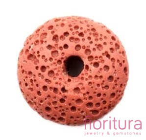 LAWA WULKANICZNA BARWIONA DYSK 10x22MM KOLOR JASNY BRĄZ