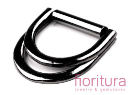 KLAMRA REGULATOR METALOWY 40x37MM KOLOR CZARNY NIKLOWY