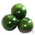 KORALIKI DREWNIANE KULA 10MM KOLOR CIEMNA ZIELEŃ
