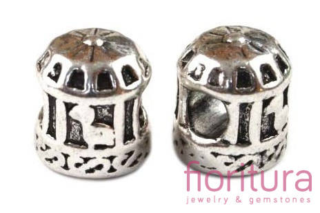 PRZEKŁADKA OK.11x12MM KOLOR STARE SREBRO