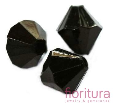 KORALIKI AKRYLOWE BICON 5MM KOLOR5MM KOLOR CZARNY