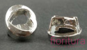 PRZEKŁADKA SERCE 11x8MM KOLOR SREBRNY
