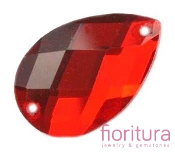 KORALIKI KRYSZTAŁOWE FASETOWANE DO PRZYSZYCIA KROPLA 16x25MM KOLOR HIACYNT