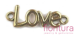 ŁĄCZNIK LOVE 36x13MM KOLOR ZŁOTY