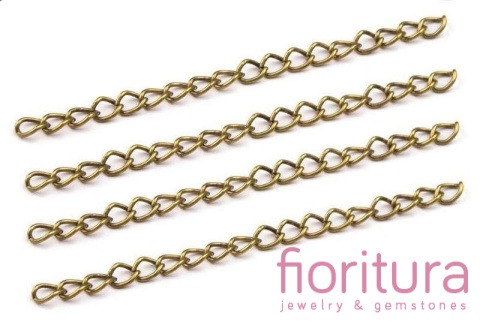 ŁAŃCUSZEK DYSTANSOWY PRZEDŁUŻKA 50MM KOLOR STARE ZŁOTO