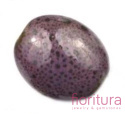 CERAMIKA NAKRAPIANA OWAL 13x16MM KOLOR CIEMNY FIOLET