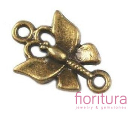 ŁĄCZNIK MOTYLEK 12x18MM KOLOR STARE ZŁOTO