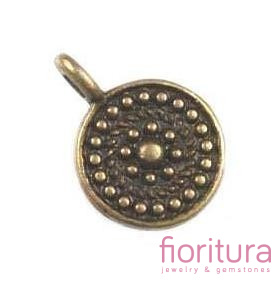 ZAWIESZKA MONETA 13x9MM KOLOR STARE ZŁOTO