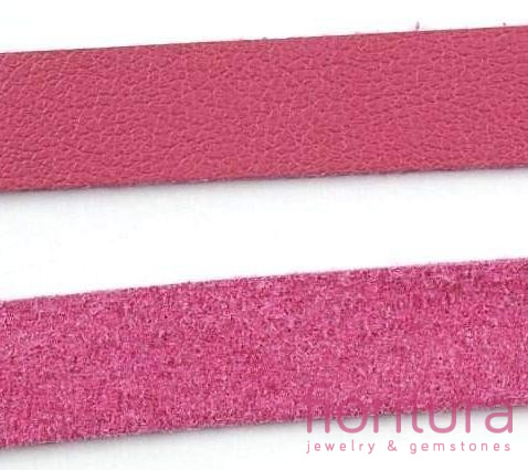 RZEMIEŃ SKÓRA EKOLOGICZNA 10MM KOLOR FUKSJA