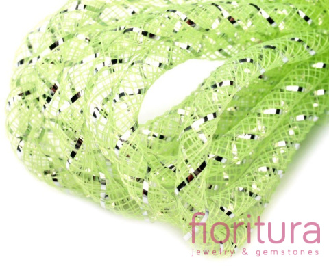 SIATKA JUBILERSKA KRYNOLINA Z LUREKSEM 4,5 MM KOLOR JASNY ZIELONY