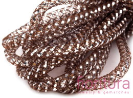 SIATKA JUBILERSKA KRYNOLINA Z LUREKSEM 4,5MM KOLOR BRĄZOWY