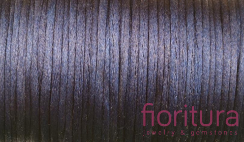 SZNUREK SATYNOWY 2MM KOLOR TOTAL ECLIPSE