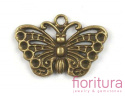 ZAWIESZKA MOTYL 26x18 MM KOLOR STARE ZŁOTO