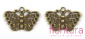 ZAWIESZKA MOTYL 26x18 MM KOLOR STARE ZŁOTO