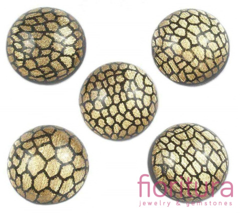 KABOSZON AKRYLOWY KOŁO 20MM KOLOR ZŁOTY