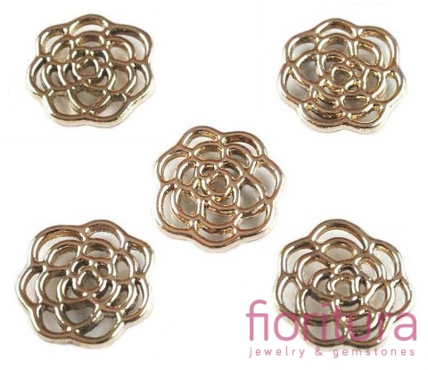 ZAWIESZKA ŁĄCZNIK RÓŻA 16MM KOLOR ZŁOTY