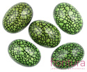 KABOSZON AKRYLOWY OWAL 18x25MM KOLOR ZIELONY TRAWIASTY