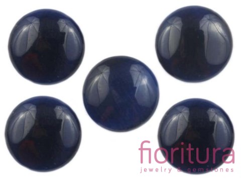 KABOSZON SZKLANY KOCIE OKO KOŁO 12MM KOLOR GRANATOWY