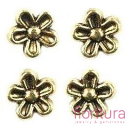 PRZEKŁADKA KWIATEK 7MM KOLOR ANTYCZNE ZŁOTO