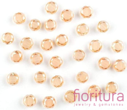 KORALIKI KRYSZTAŁOWE KRĄŻEK 6x4MM KOLOR LIGHT PEACH AB