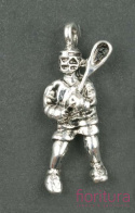 ZAWIESZKA GRACZ LACROSSE 28X12MM KOLOR STARE SREBRO