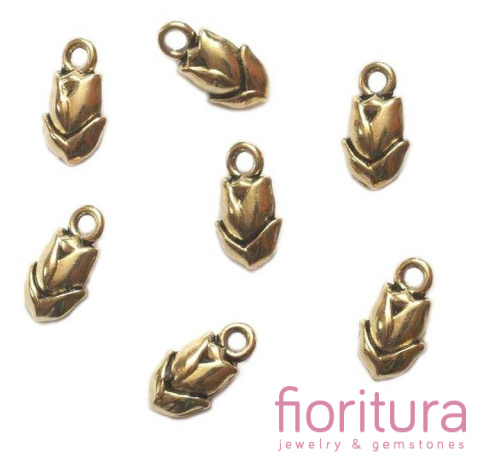 ZAWIESZKA TULIPAN 14X8MM KOLOR ZŁOTY